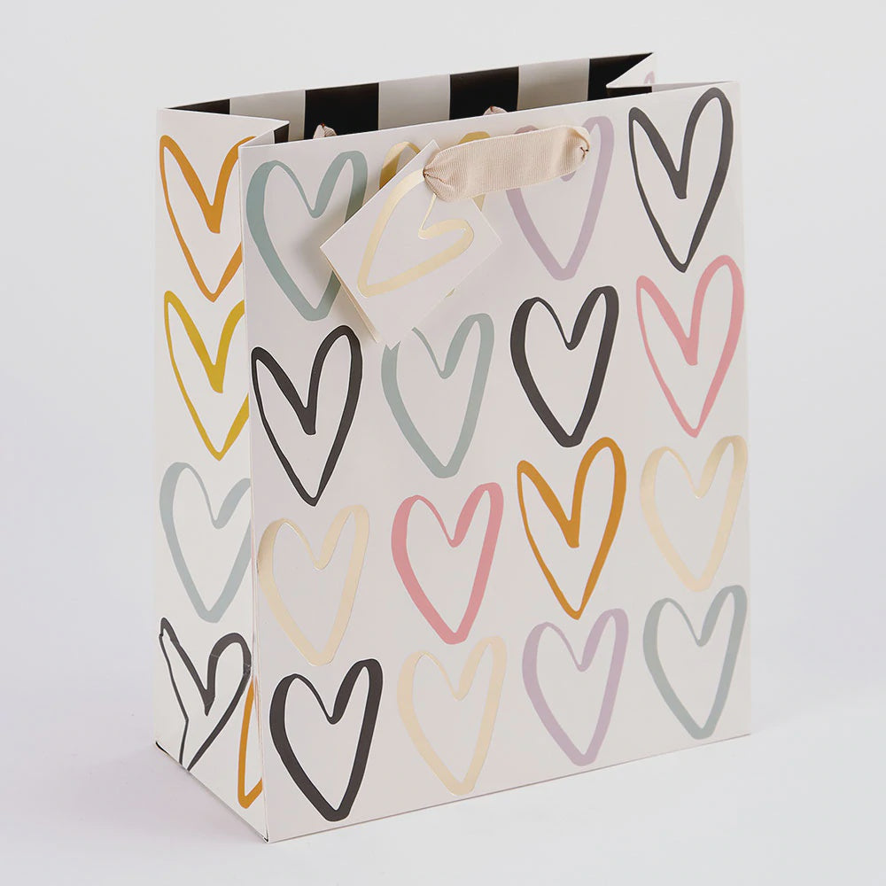 Heart Outline Large Gift Bag