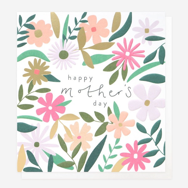 Happy Mother's Day Floraled and Foiled Card