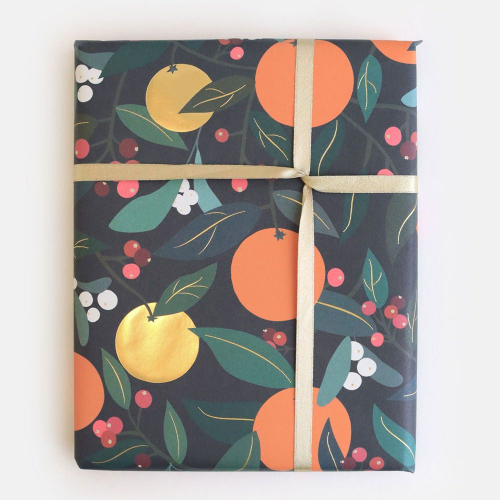 Luxury Oranges & Foliage Sheet Wrap