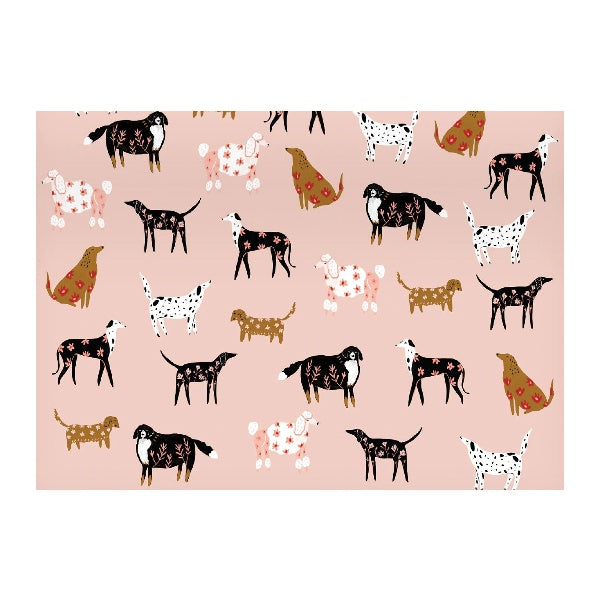 Ginger Pink Dogs Sheet Wrap