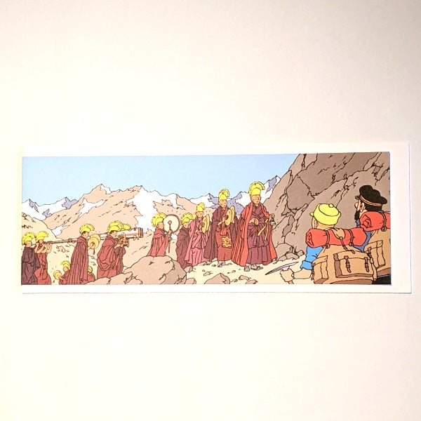 Tintin Tibetan Procession Card