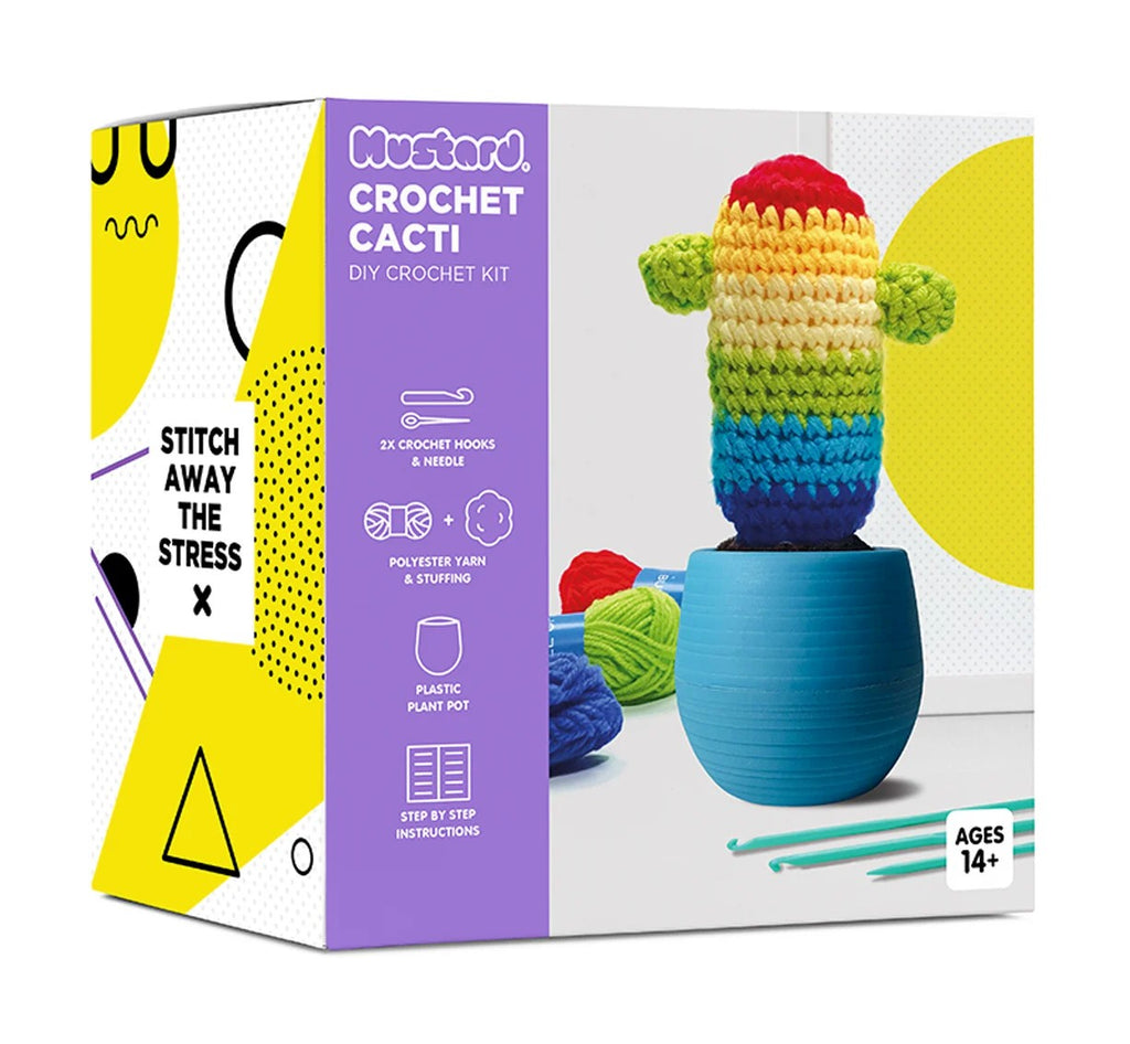 Crochet Rainbow Cacti Kit