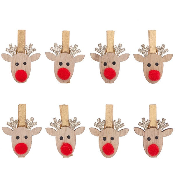 Reindeer Decorative Pegs