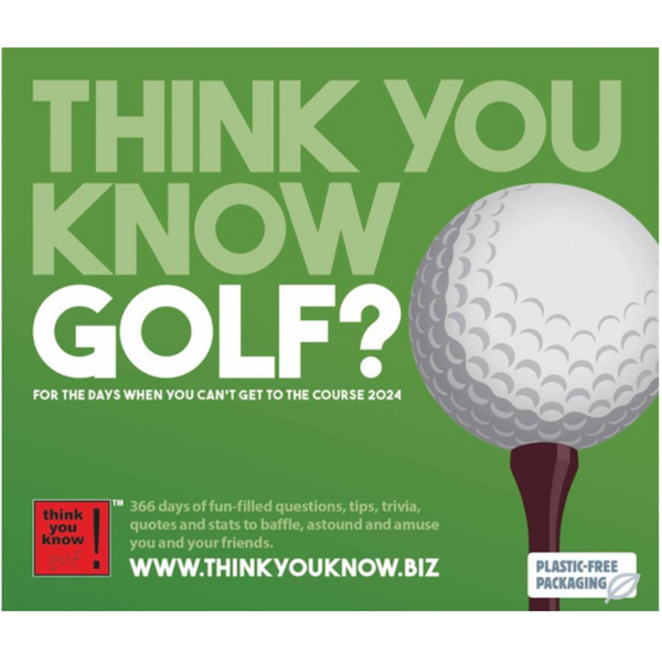 Think You Know Golf Desk Calendar 2024 - Paper Tiger