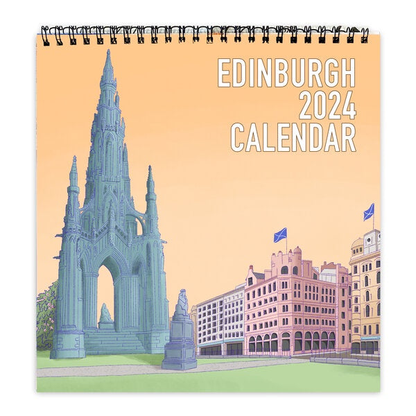 Paper　2024　Edinburgh　Calendar　Tiger