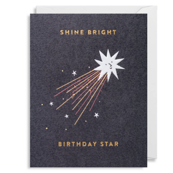 Shine Bright Birthday Star Card by Ruby Taylor