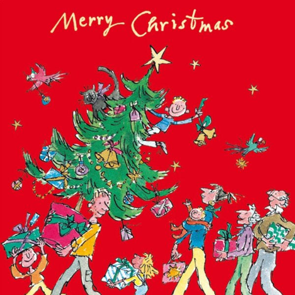 Quentin Blake Christmas Tree Card