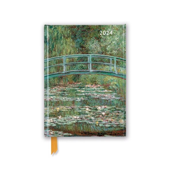 Claude Monet: Bridge over a Pond of Waterlillies 2024 Luxury Diary