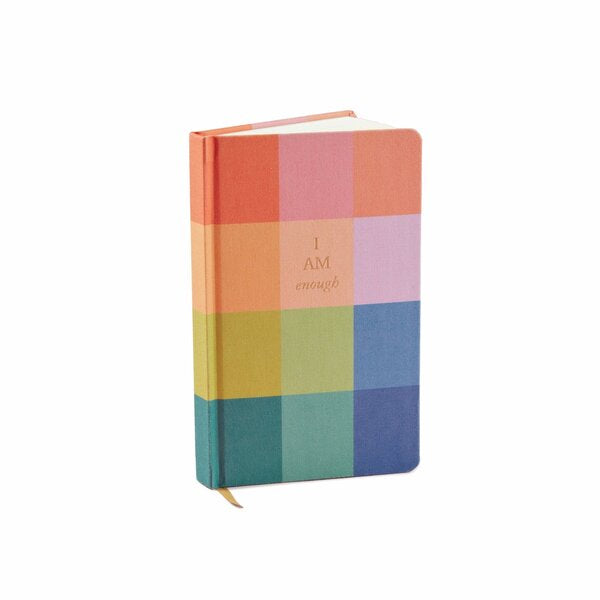 Bookcloth Hardcover Journal - Rainbow Check