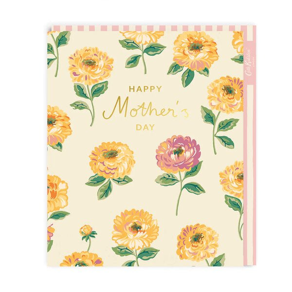 Cream Peony Print Happy Mother's Day Card