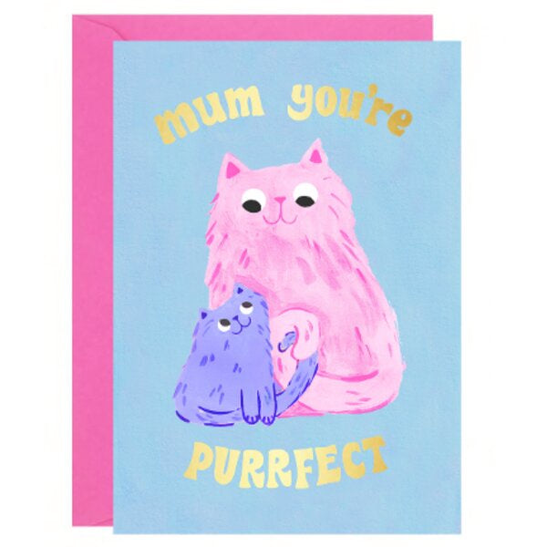 Mum You're Purrfect Card