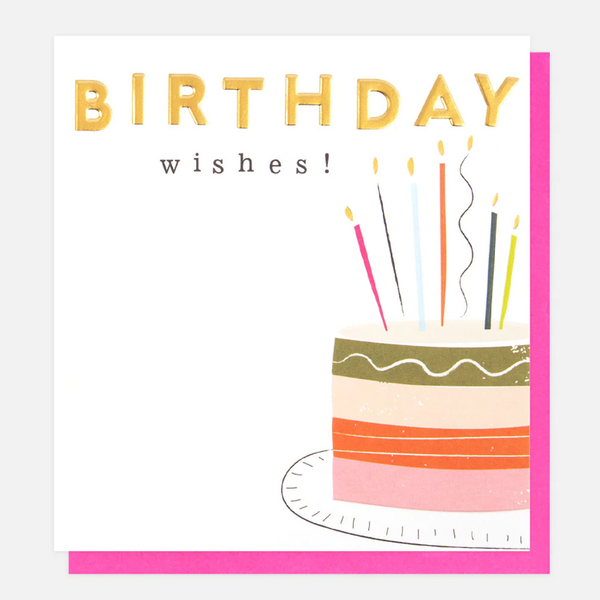 Birthday Wishes Cake Card