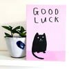 Good Luck Cat Card