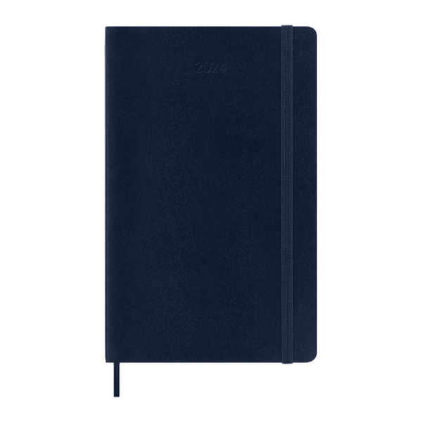 Moleskine 2024 Weekly Planner Pocket Softcover Blue Paper Tiger