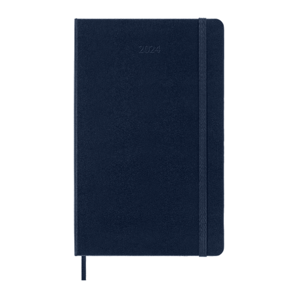 Moleskine 2024 Weekly Planner Large Hardcover Blue - Paper Tiger