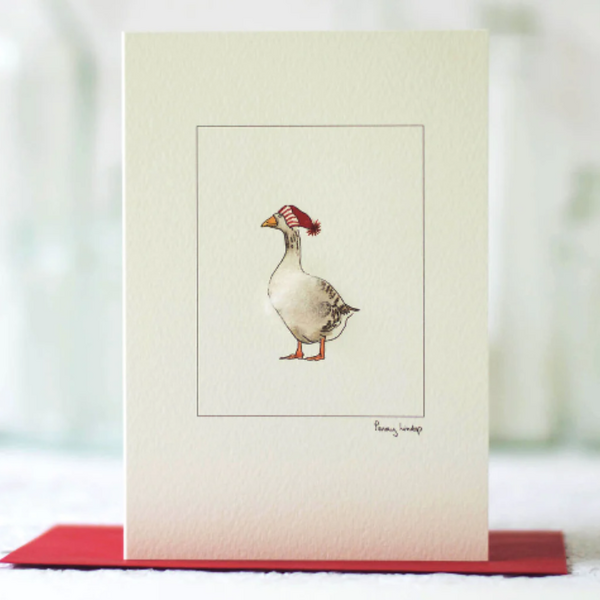 Christmas Goose Card Christmas Card