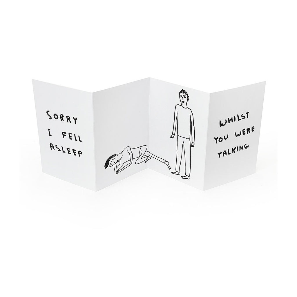 Sorry I Fell Asleep Concertina Card