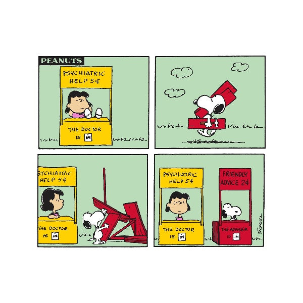 Friendly Advice Square Snoopy Card