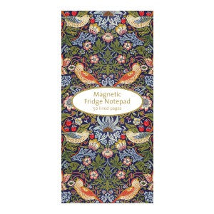 William Morris Strawberry Thief Magnetic Fridge Notepad