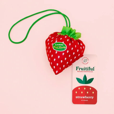 Fruitiful Strawberry Reusable Shopping Bag