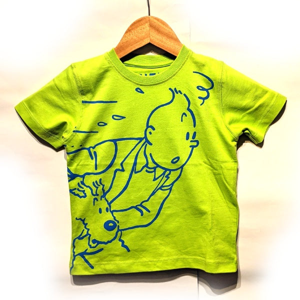 Tintin and Snowy Green Kids T-Shirt