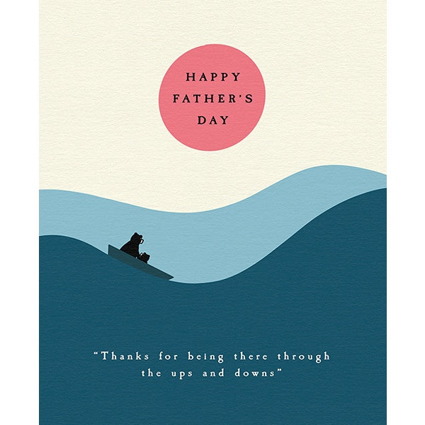 Happy Father's Day Waves Card