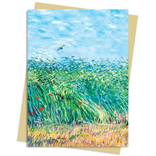 Van Gogh Wheat Field with a Lark Card