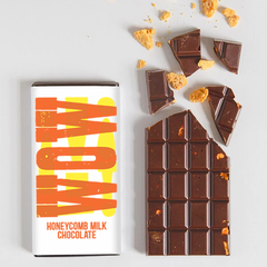 Paper Tiger Wow Honeycomb Milk Chocolate Bar